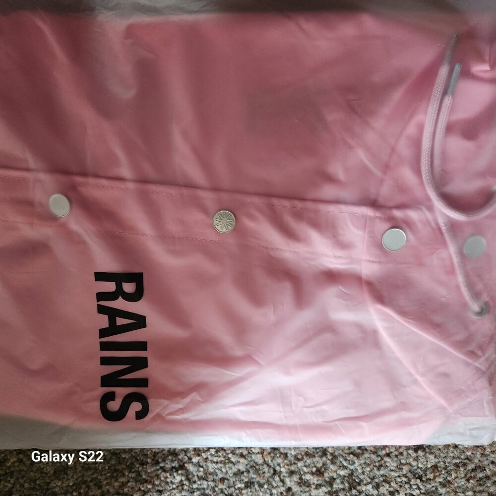 Rains Long Jacket Pink Sky Unisex Size Various. All NWT. - Picture 6 of 11